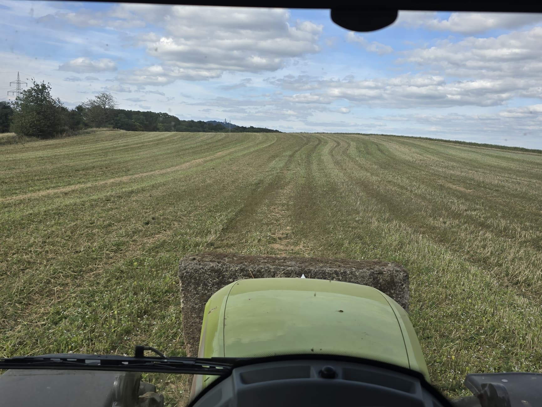 Feld nach der Getreideernte