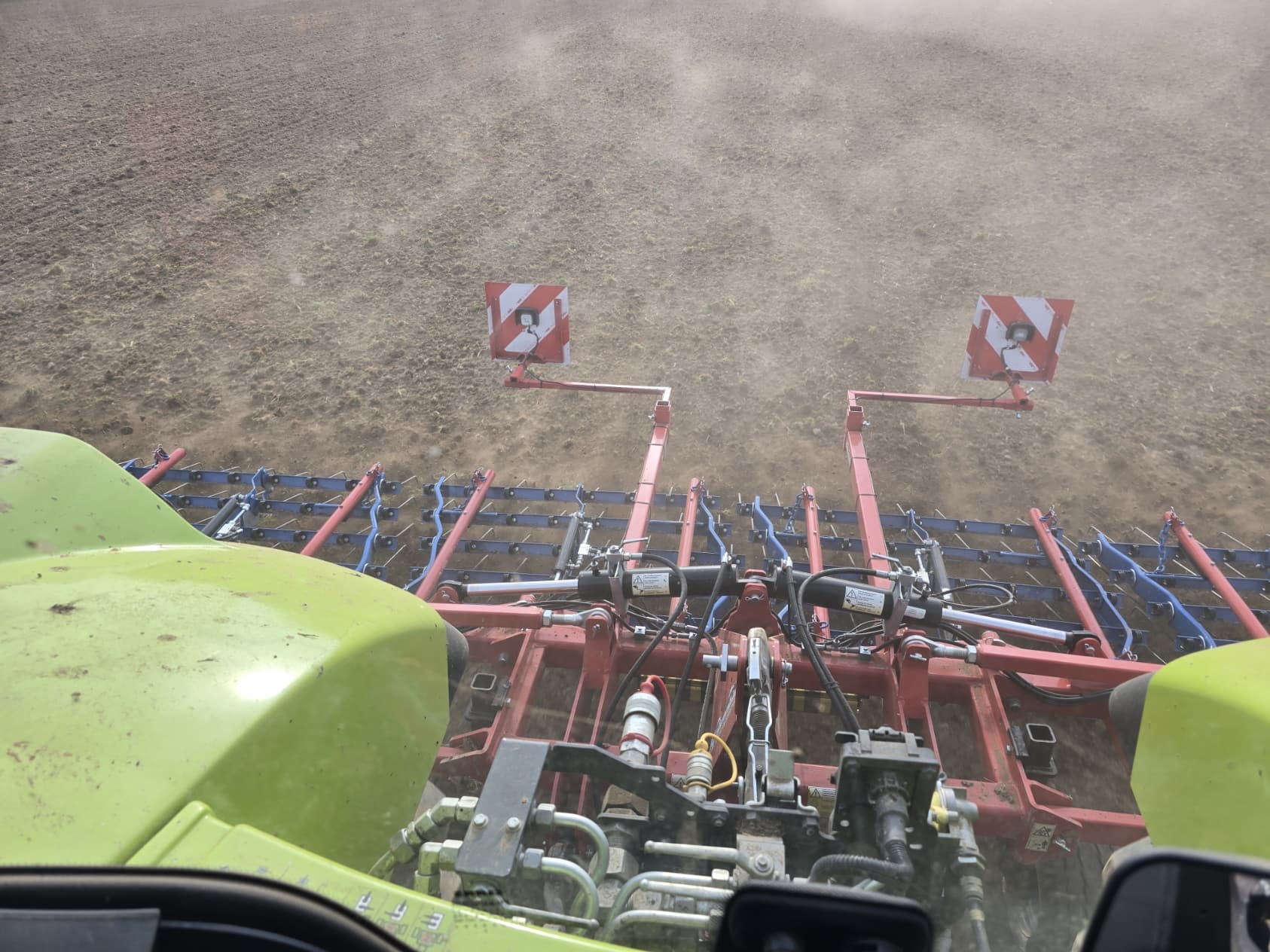 Striegel im Einsatz